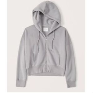 Abercrombie & Fitch Grey full zip hoodie